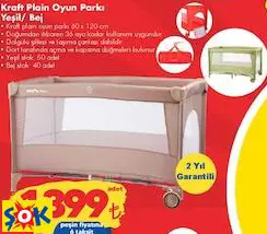KRAFT PLAİN OYUN PARKI YEŞİL/ BEJ KRAFT PLAİN OYUN PARKI YEŞİL/ BEJ
